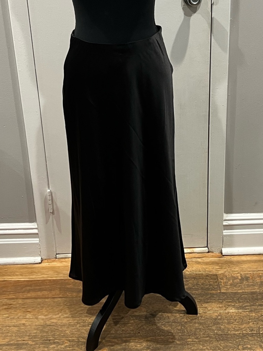 Black slip skirt